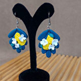 Uretti - Hatice 4962 0866 El Yapımı Çiçek Model Polimer Kil Küpe