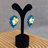 Uretti - Hatice 4962 0866 El Yapımı Çiçek Model Polimer Kil Küpe