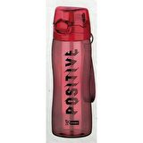 MİKRO  PLASTİK MATARA 750 ML  3075 KIRMIZI