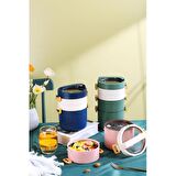 Backpacker Paslanmaz Çelik Yemek Kutusu 1800ML Pembe
