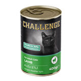 Challenge Kuzu Etli Yetişkin Kedi Konservesi 400 gr (12 Adet)