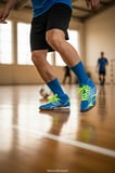 WALKED MAVİ SARI ÇORAPLI 435 HALISAHA KRAMPON FUTBOL AYAKKABISI