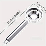 Pratikus Paslanmaz Çelik Yumurta Beyazı Ayracı – Kolay ve Hijyenik Yumurta Ayırıcı