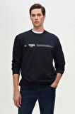 Twn Slim Fit Lacivert Düz Sweatshirt 2ECE25ORT0689