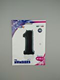 FOLYO BALON RAKAM 1 SİYAH 102 CM