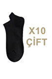 Unisex 10 Çift Görünmez Renkli Çorap