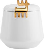 Karaca 50.Yıl İmza Koleksiyonu Kapaklı Beyaz Kupa 350 ml