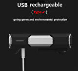 Schulzz 700 Lümen 3xT6 Led USB ile Şarj Edilebilir Bisiklet Farı