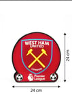 West Ham United Premier League Tasarımlı Dekoratif Aydınlatma Gece Lambası (24x24cm)