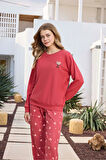 Aydoğan Kadın Asya Termal Kapli Nar Çiçeği Pijama Takım 0491