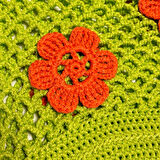 Uretti-VENHAR7589 - Vintage Görünümlü Makrome Çanta - Yeşil