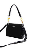 Silver Polo  Kadın Çapraz Çanta 910-39506 SILVER POLO ÇAPRAZ Kadın ÇANTASI M158 SİYAH-RUGAN SİYAH