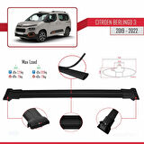 Citroen Berlingo 3 (K9) 2019-2022 Arası ile Uyumlu FLY Model Ara Atkı Tavan Barı Siyah 3 Adet