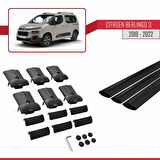 Citroen Berlingo 3 (K9) 2019-2022 Arası ile Uyumlu FLY Model Ara Atkı Tavan Barı Siyah 3 Adet