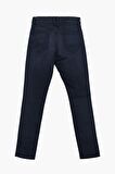 Erkek Dar Paça Likralı Skinny Fit Lacivert Jean Pantolon