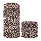 Periboia Koyu Renk Leopar Baf Bandana Maske