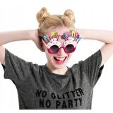 Periboia Happy Birthday Yazılı Parti Gözlüğü Fuşya