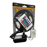 Cata Ct-4557 Rgb Şerit Led Seti ( 5 Mt Rgb Led 3 Renk + Trafo + Rgb Kumanda )
