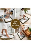Banyo Paspası, Yumuşak Banyo Halısı, Kaymaz Dot Tabanlı, Yıkanabilir - 60x100