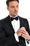  Siyah Lyon Slimfit Jakarlı Smokin