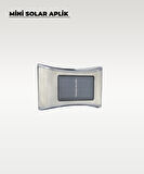 Mini Oval Solar Aplik Gün Işığı - 4 Adet