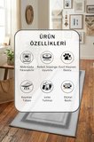 Modern Dijital Baskı Yıkanabilir Kaymaz Yolluk Halı Açık Gri