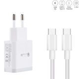 Type-C To Usb-C Şarj Cihazı 18W 3A 1.2mt  Xiaomi Samsung Huawei Oppo Honor Realme Uyumlu Şarz Aleti