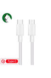 Type-C To Usb-C Şarj Cihazı 18W 3A 1.2mt  Xiaomi Samsung Huawei Oppo Honor Realme Uyumlu Şarz Aleti