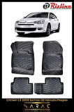 Rizline Citroen C5 2017 Model 3D Havuzlu Paspas