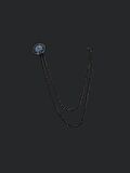 ARS MAGİC BOX CEKET AKSESUARI METAL YAKA İĞNESİ ZİNCİRİ (UNİSEX)
