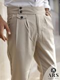 ARS MAGİC BOX YENİ SEZON PAMUK BAGGY ÇİFT PİLELİ RAHAT KESİM VE METAL TOKALI STANDART BOY PANTALON