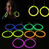 Karanlıkta Parlayan Glow Stick Küpeler Glow Partisi Küpeleri 6 Çift 12 Adet (3984)