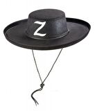 Z Logolu Çocuk Boy Bağcıklı Zorro Şapkası (3984)
