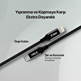 Ttec 20W 1.5 Metre Type C To İphone Lightning Şarj ve Data Kablosu, Örgü Halat Tipi 20W Lightning Kablo