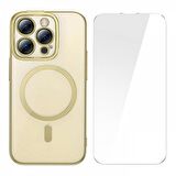 Baseus iPhone 14 Pro Max Ful Kaplama Kırılmaz Ekran Koruyucu ve Magsafe Kılıf, Air Armor Kılıf,Sararmaz