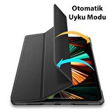 Polham Ultra İnce Apple İpad 12,9 İnch Uyumlu Uyku Modlu Kapaklı Kılıf, Standlı Mıknatıslı Kapak