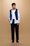 DeFacto Twill Chino Pantolon Slim Fit Dar Kesim Dar Paça Basic Düz Cepli B2091AX23AUNV64