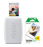 Fujifilm Instax mini Link 3 Beyaz Akıllı Telefon Yazıcısı ve 20'li Mini Film