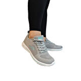 Jump 24937-24938 Gri Fuspetli Çok  Hafif Rahat Spor Ayakkabı