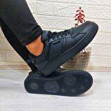 Kinetix Enner Pu Siyah Comfort Fuspetli Atom Sneaker Spor Ayakkabı