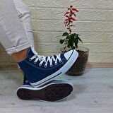 Fiyra 555 Kot Mavi Uzun Unisex Sneaker Keten Spor Ayakkabı