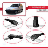 Citroen Berlingo (M49) 1996-2003 Arası ile Uyumlu ACE-1 Ara Atkı Tavan Barı Siyah 2 Adet