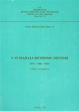 5 Numaralı Mühimme Defteri (973 / 1565 - 1566)