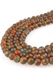6 MM Mavi Sarı Opal Akik Taşı Dizi - DZ4074-TY