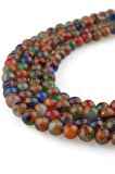 6 MM Renkli Opal Akik Taşı Dizi - DZ4074-R