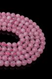 8 MM Pembe Kuvars Taşı Dizi