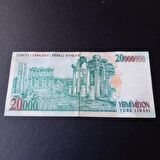 20 Milyon Türk Lirası 7.Emisyon ÇT/ÇÇT Eski Kağıt Para - 39963662ed6ea5f94e