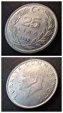 1988 alüminyum 25 lira ca/çil eski madeni para - 399636630dde2754a4