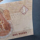 Mısır 1 Pound Çil Eski Yabancı Kağıt Para