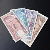 7.Emisyon 100/500/1000/5000 Türk Lirası ÇT/ÇT+ Eski Kağıt Para